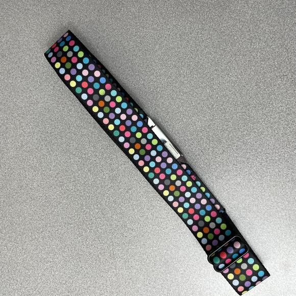 Buckle Down Ford Seatbelt Belt Metal Buckle Mustang Logo Polka Dot Mutli Nylon - Picture 9 of 9